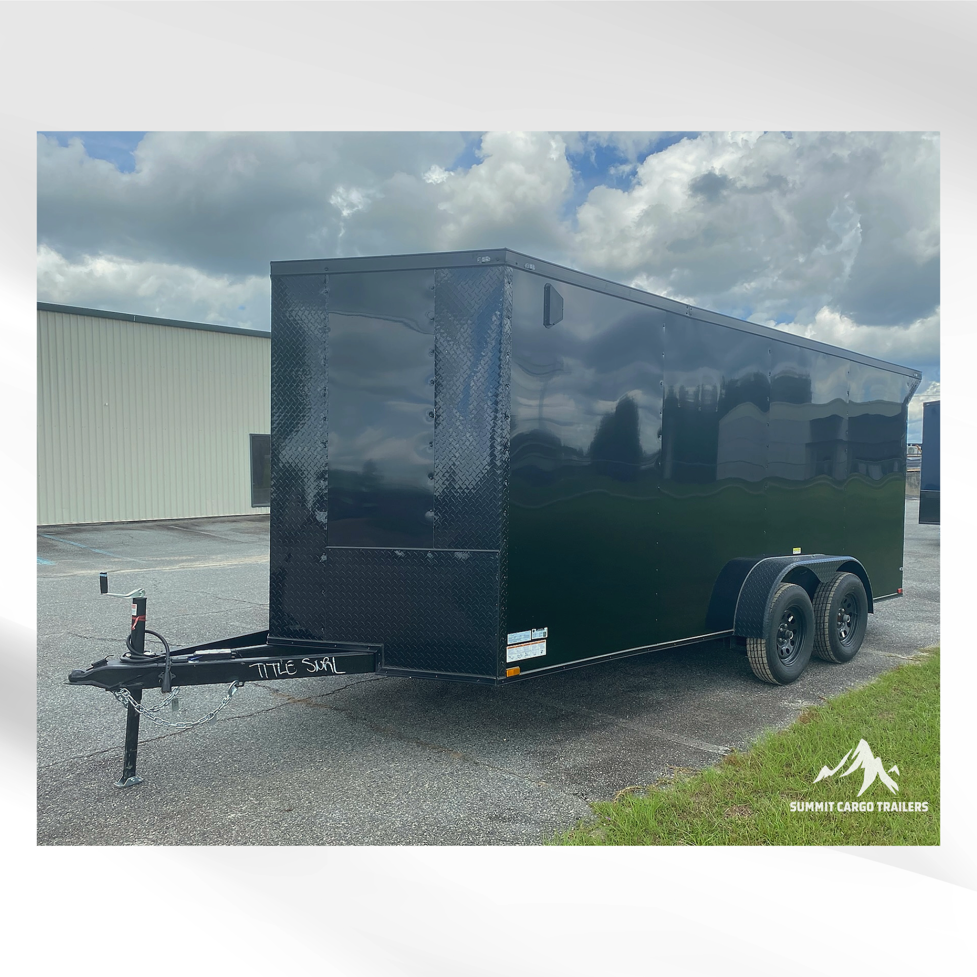 7X16TA Black Standard Trailer
