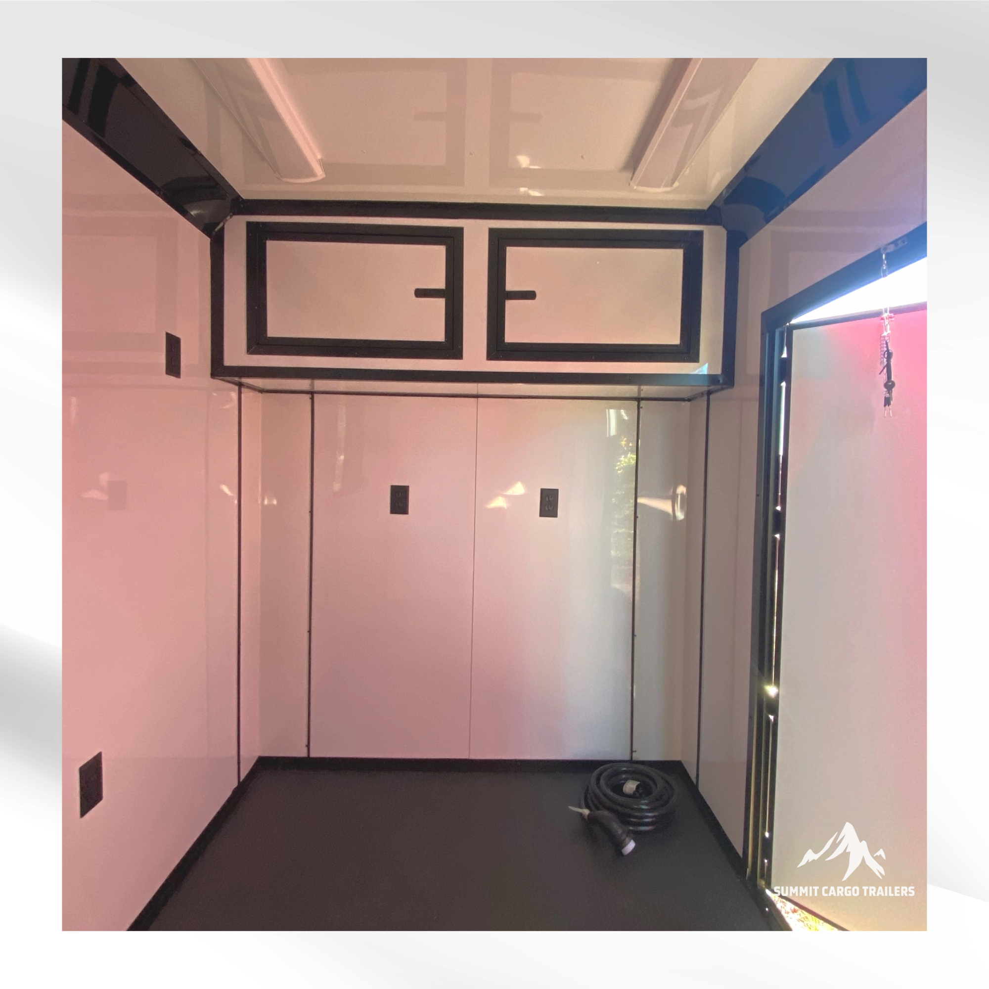 6X12TA Pink Pet Grooming Trailer