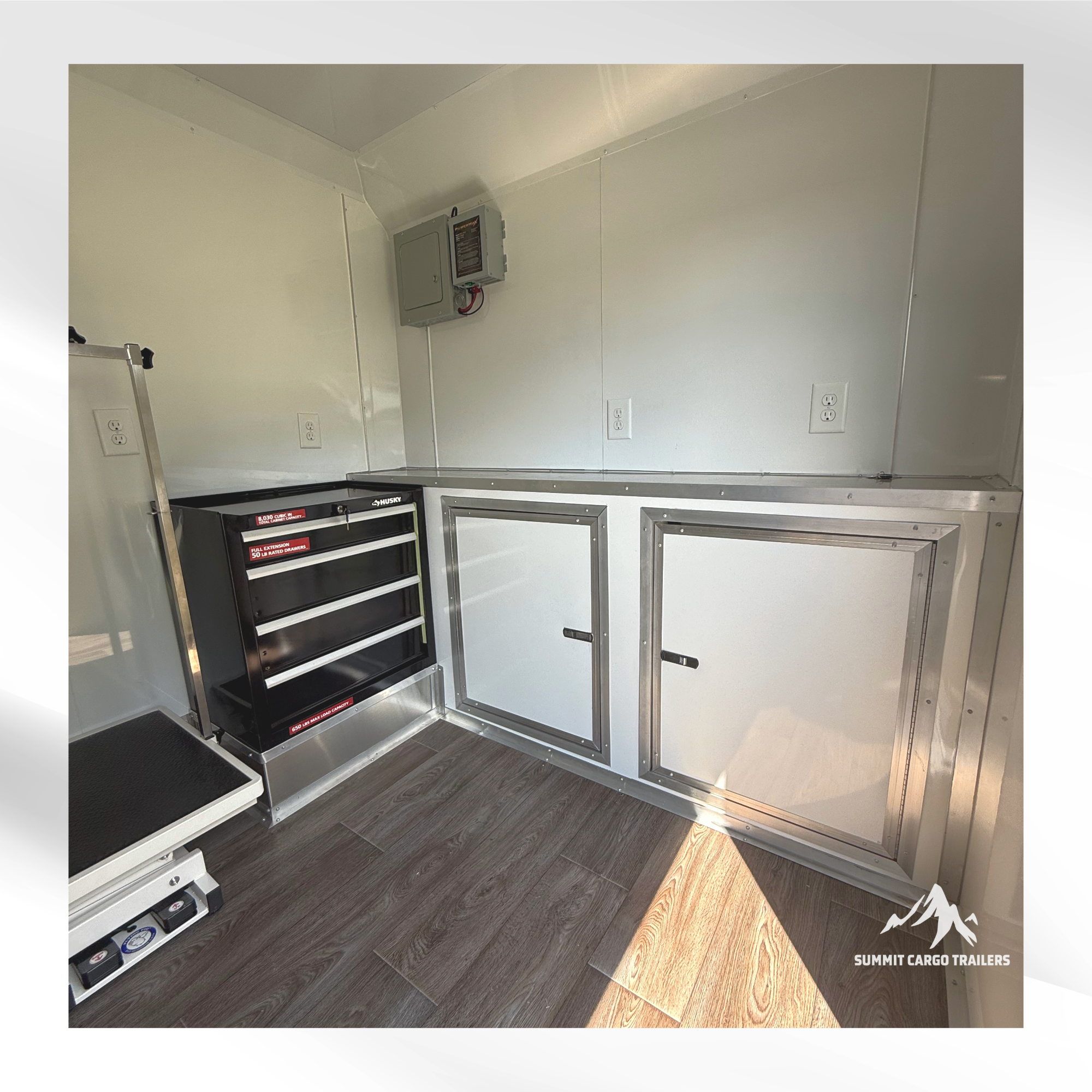 7x14TA White Pet Grooming Trailer