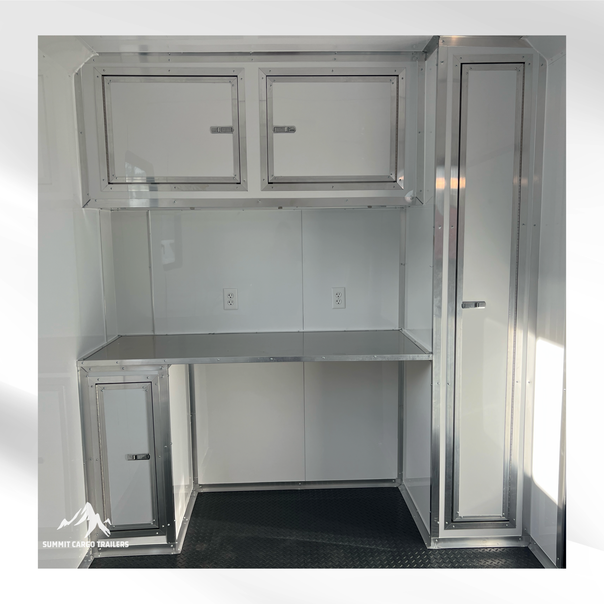 7X14TA Pink & Black Pet Grooming Trailer