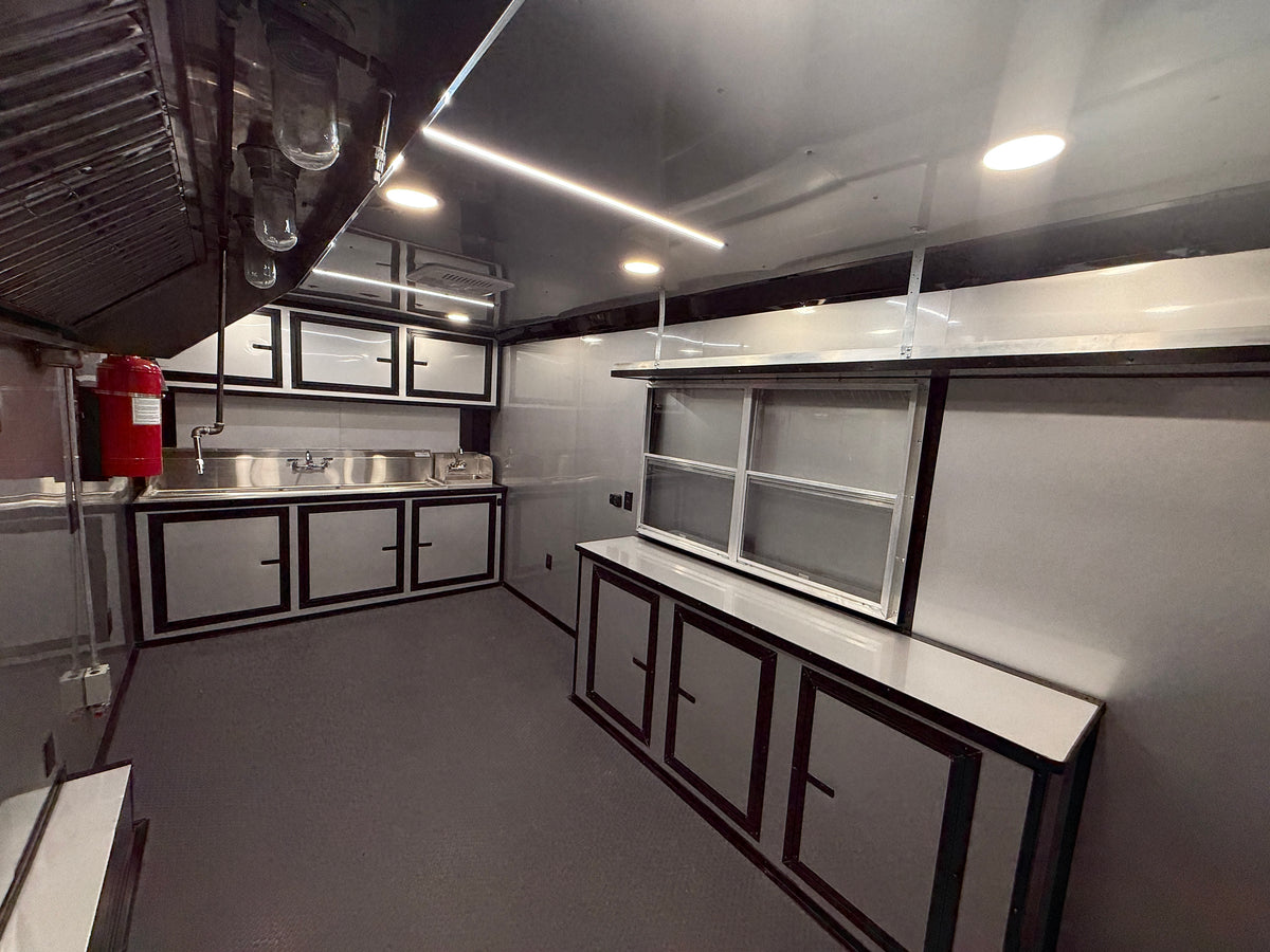 8.5x18 Mobile Food & Concession Trailer White — image 4 of 24