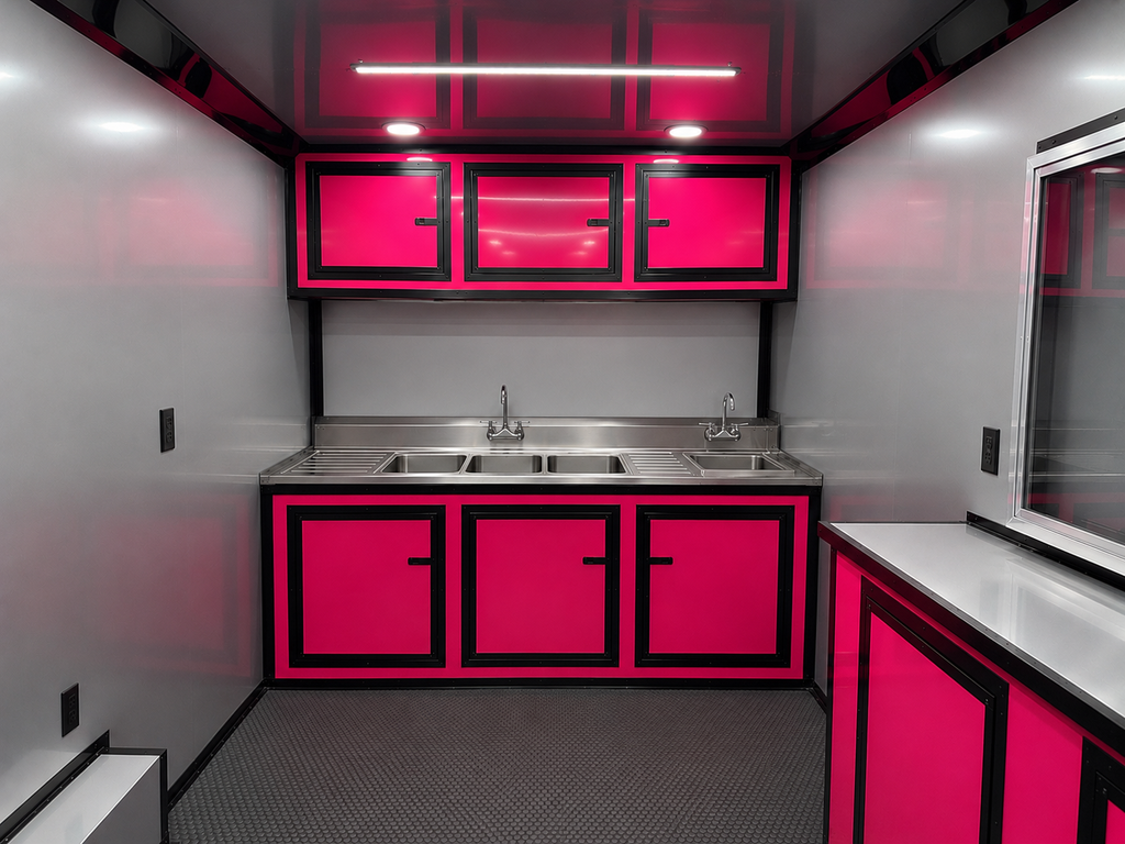 8.5X18TA Pink Concession Trailer