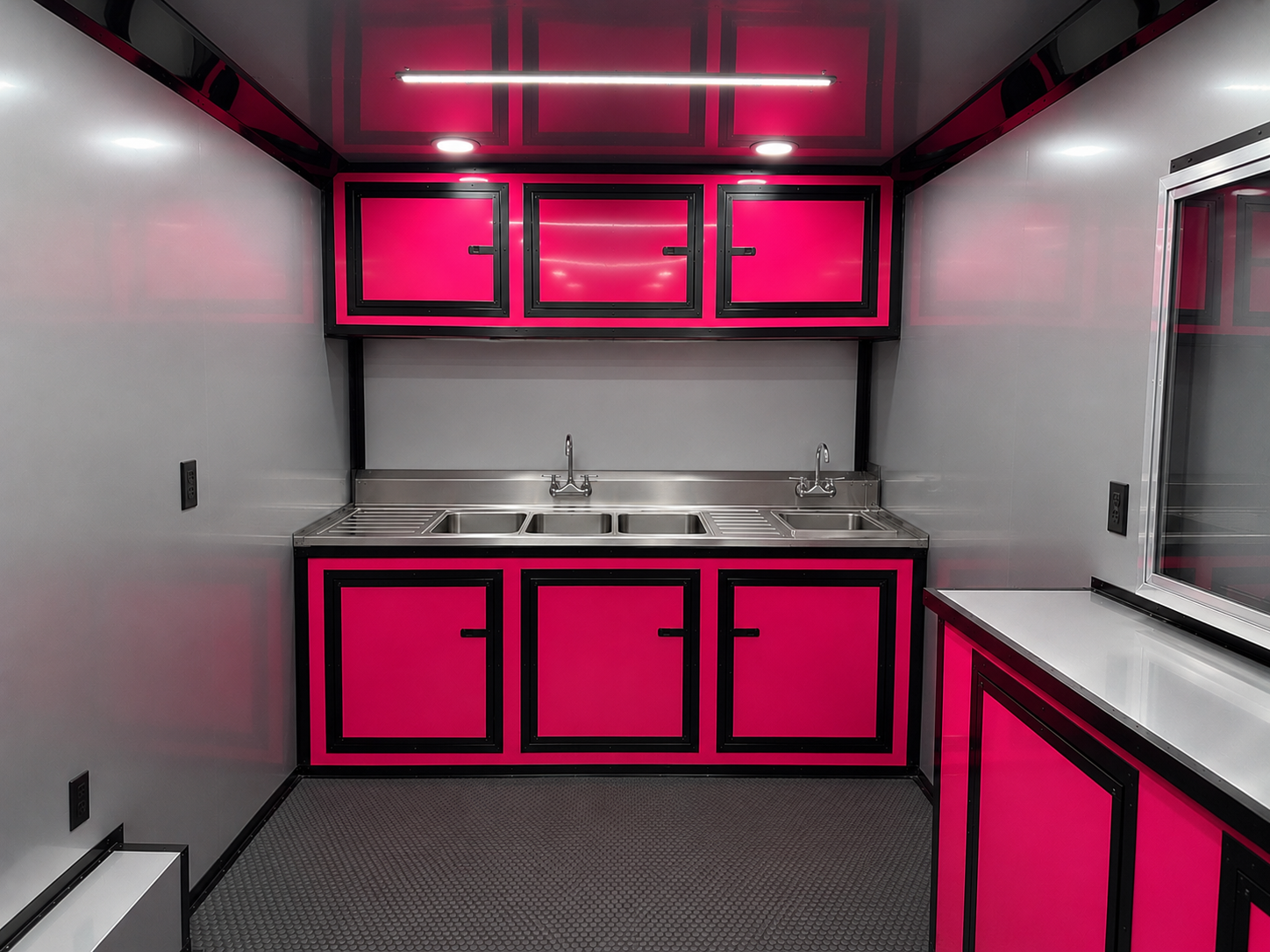 8.5X18TA Pink Concession Trailer