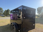 6x12TA Black Enclosed Cargo Trailer