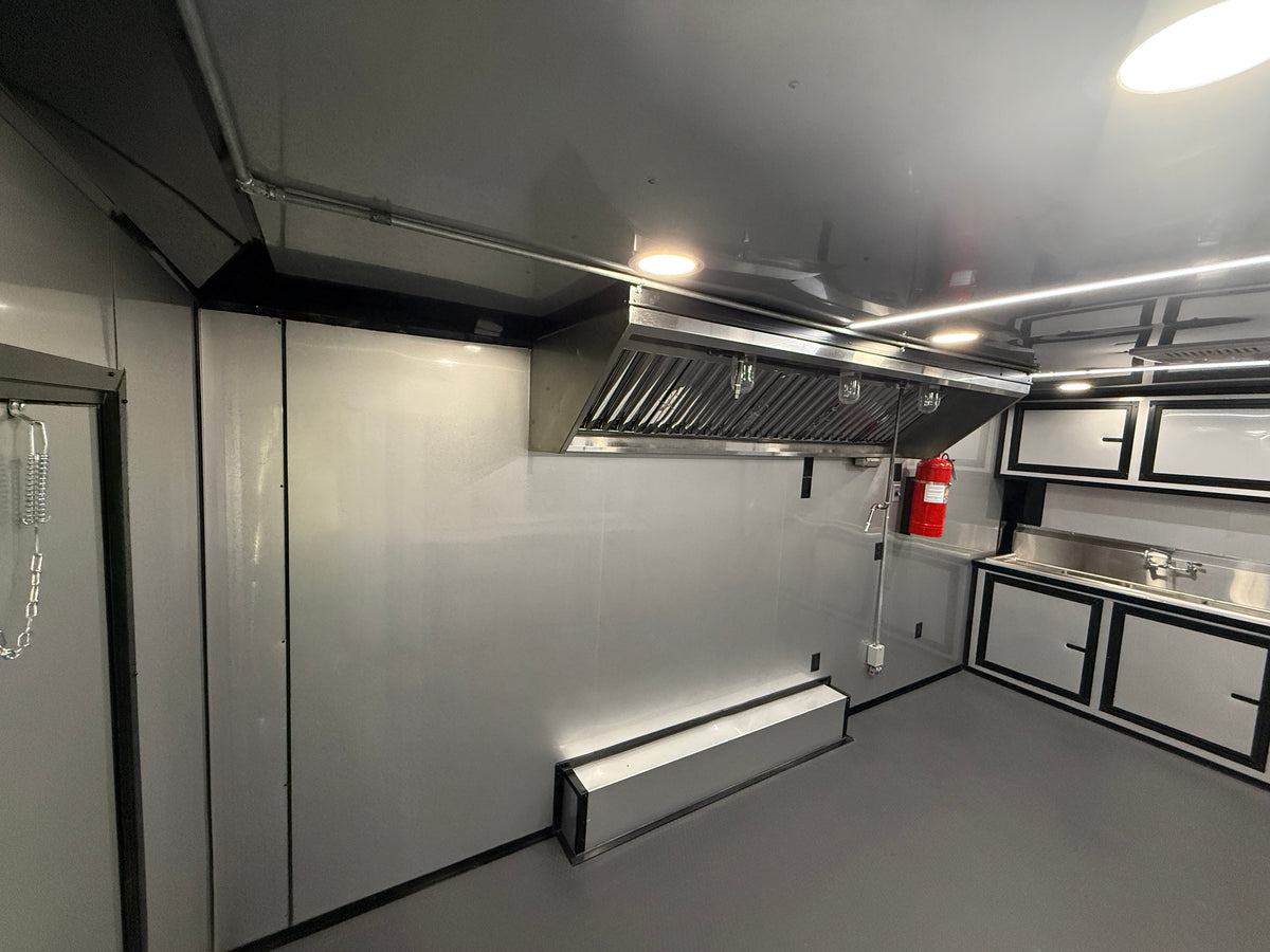 8.5x18 Mobile Food & Concession Trailer White — image 12 of 24