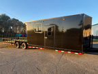 8.5X32 Black Hybrid Trailer | Full Bathroom