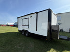 8.5x18TA White Concession Trailer