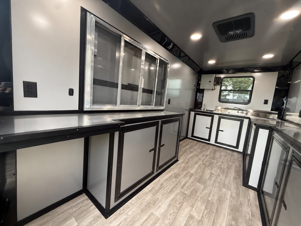 7x14TA Silver Frost Coffee Trailer | Beverage Trailer