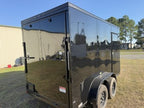 6x12TA Black Enclosed Cargo Trailer