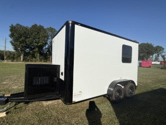 7x12TA White Splicing Trailer
