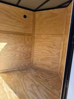 6x12TA Black Enclosed Cargo Trailer