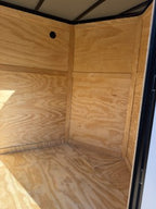 6x12TA Black Enclosed Cargo Trailer