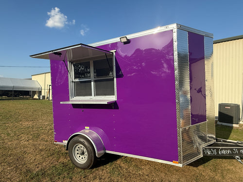 Snow Cone Trailer Purple Small Trailer