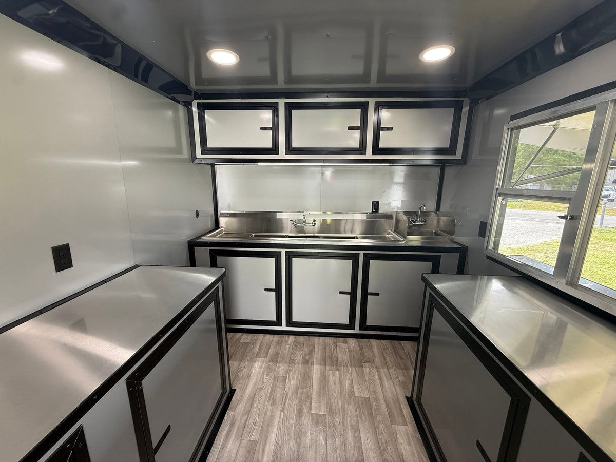 8.5x16TA Charcoal Concession Trailer