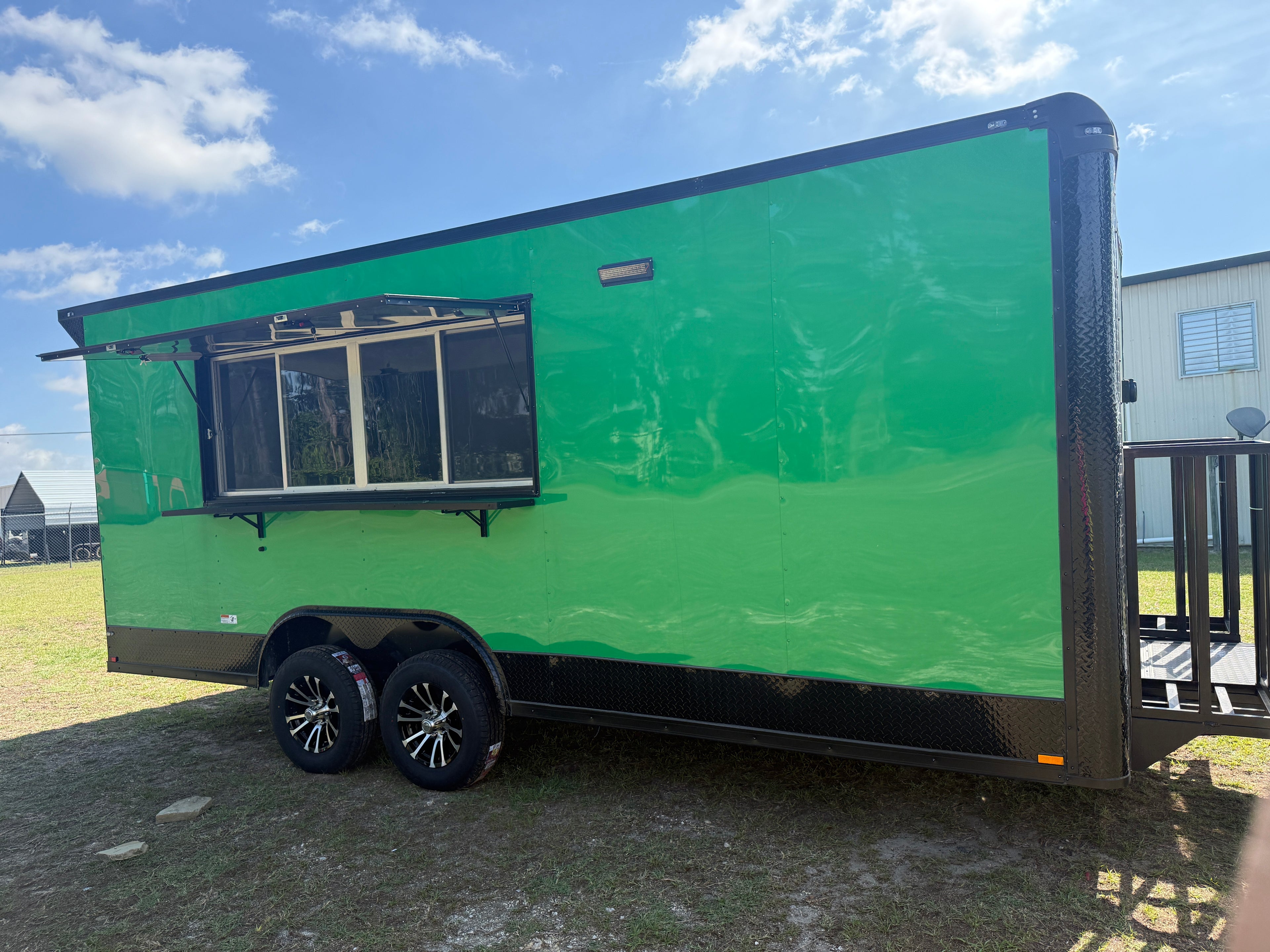8.5X20TA3 Green Concession Trailer