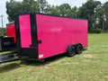 Pink Beverage Trailer for Snow Cones, Dirty Soda 