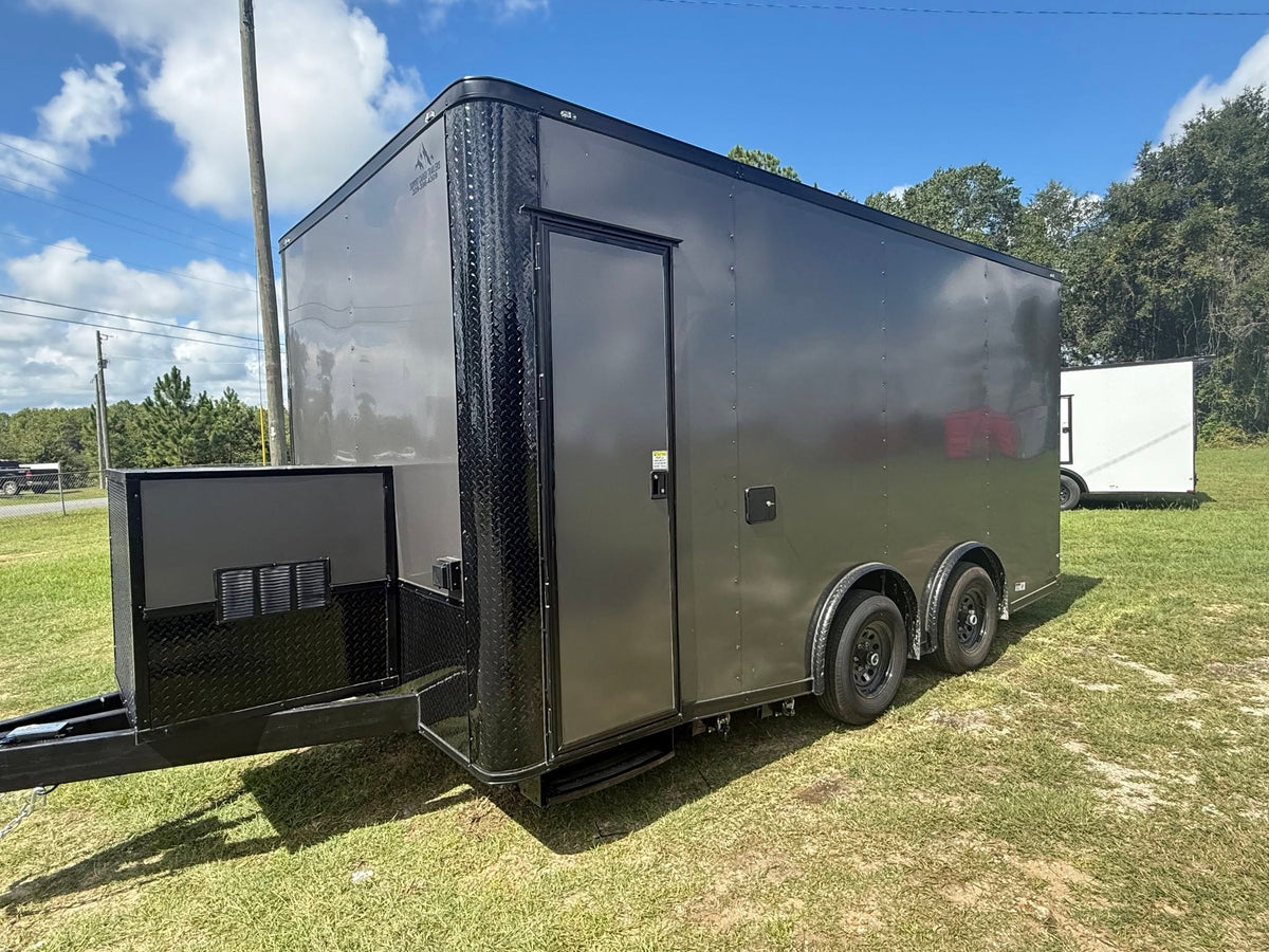 8.5x16TA Charcoal Concession Trailer