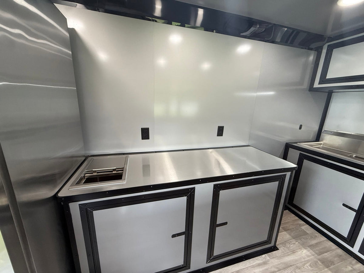 8.5x16TA Charcoal Concession Trailer