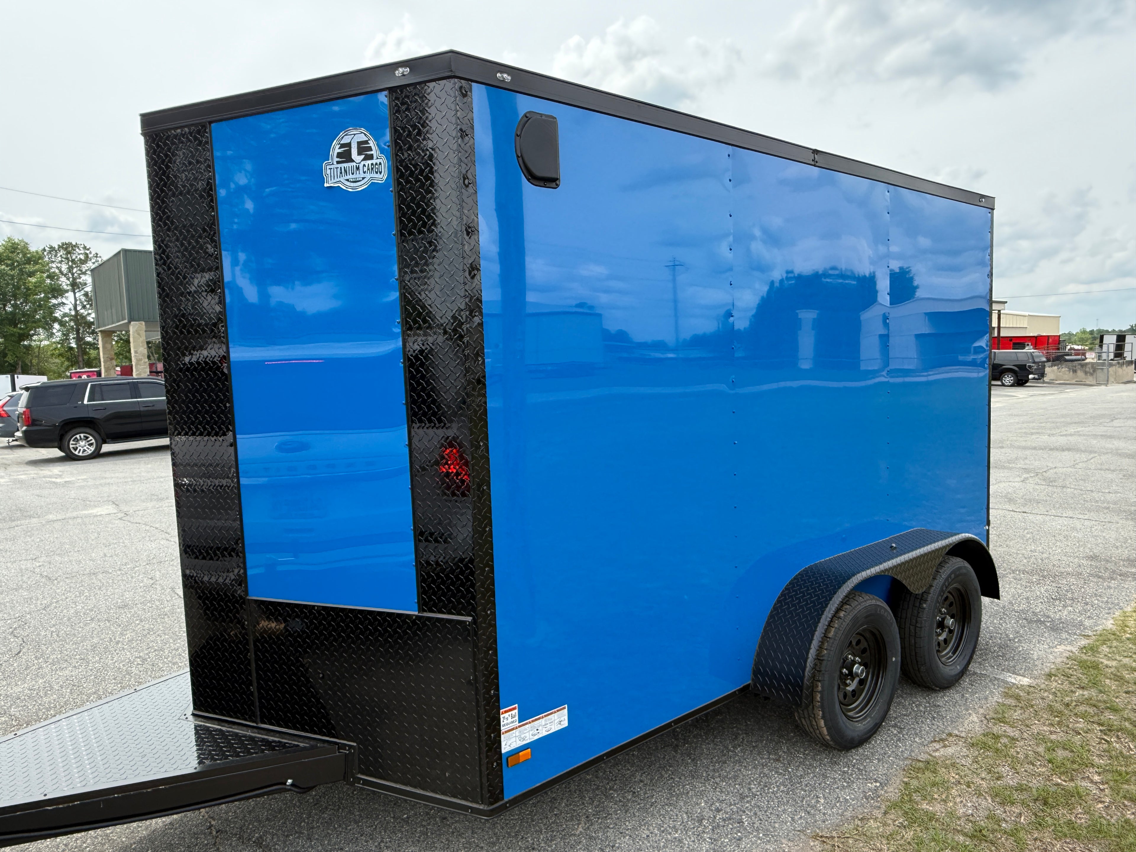 7X12TA  Blue Standard Trailer