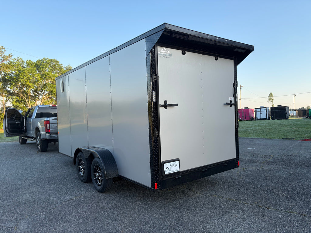 7X16TA Silver Enclosed Cargo Trailer