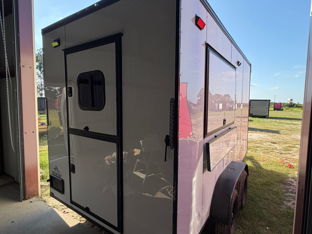 7X14TA White Concession Trailer Coffee
