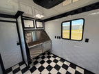 7X14TA Purple Black Grooming Trailer with Bathroom