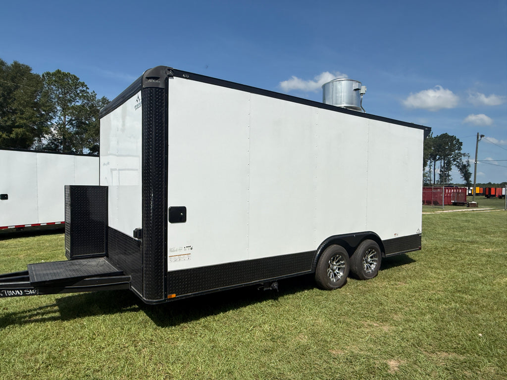 8.5x18 Mobile Food & Concession Trailer White — image 7 of 24