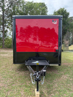 8.5X26TA Red Concession Porch Trailer