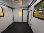 8.5X32 Black Hybrid Trailer | Full Bathroom