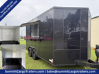8.5X14TA Black Concession Trailer
