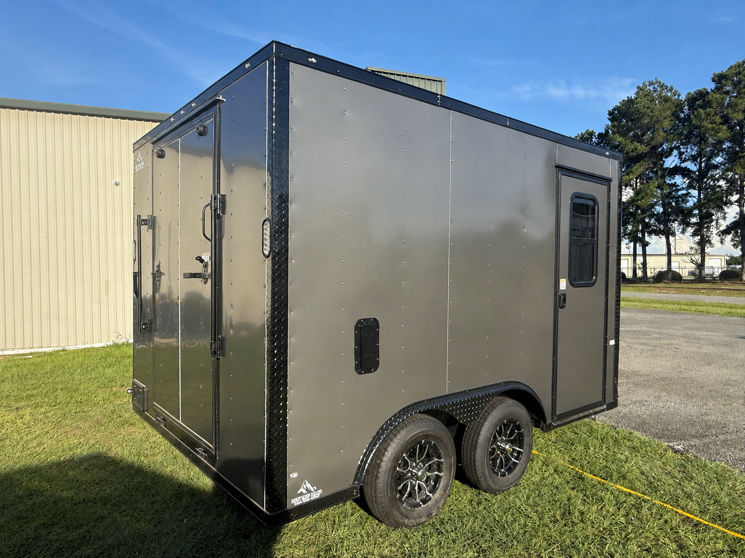 8.5x12TA Charcoal Office Trailer