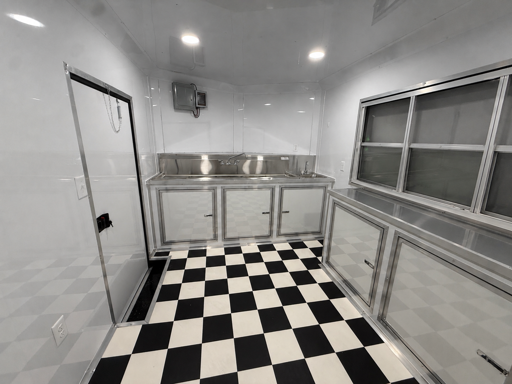 8.5X20TA Yellow Food Porch Trailer