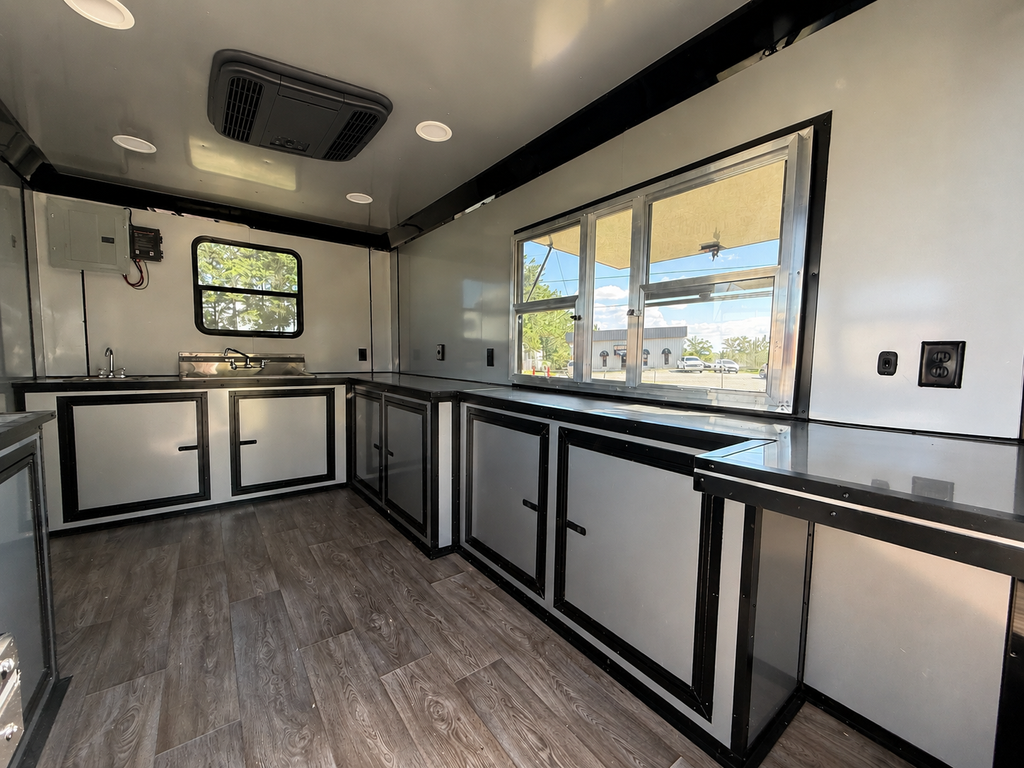 8.5X14TA Black Concession Trailer