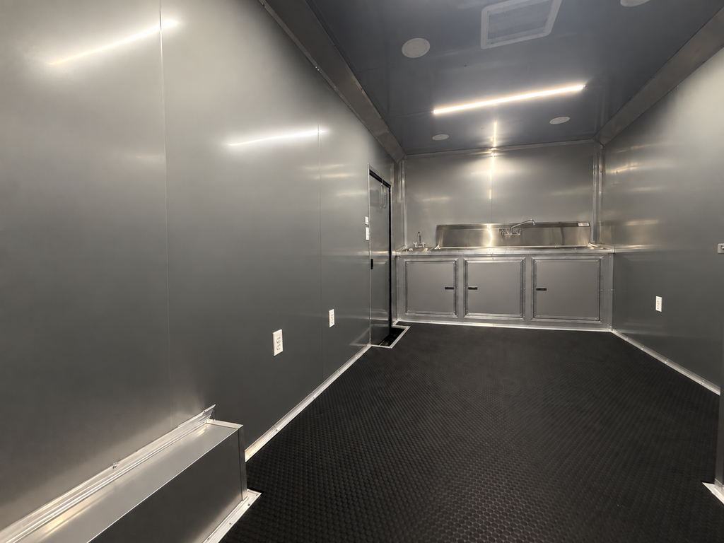 8.5x26  Silver Frost Porch Trailer | BBQ Porch Tailer