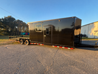 8.5X32 Black Hybrid Trailer | Full Bathroom