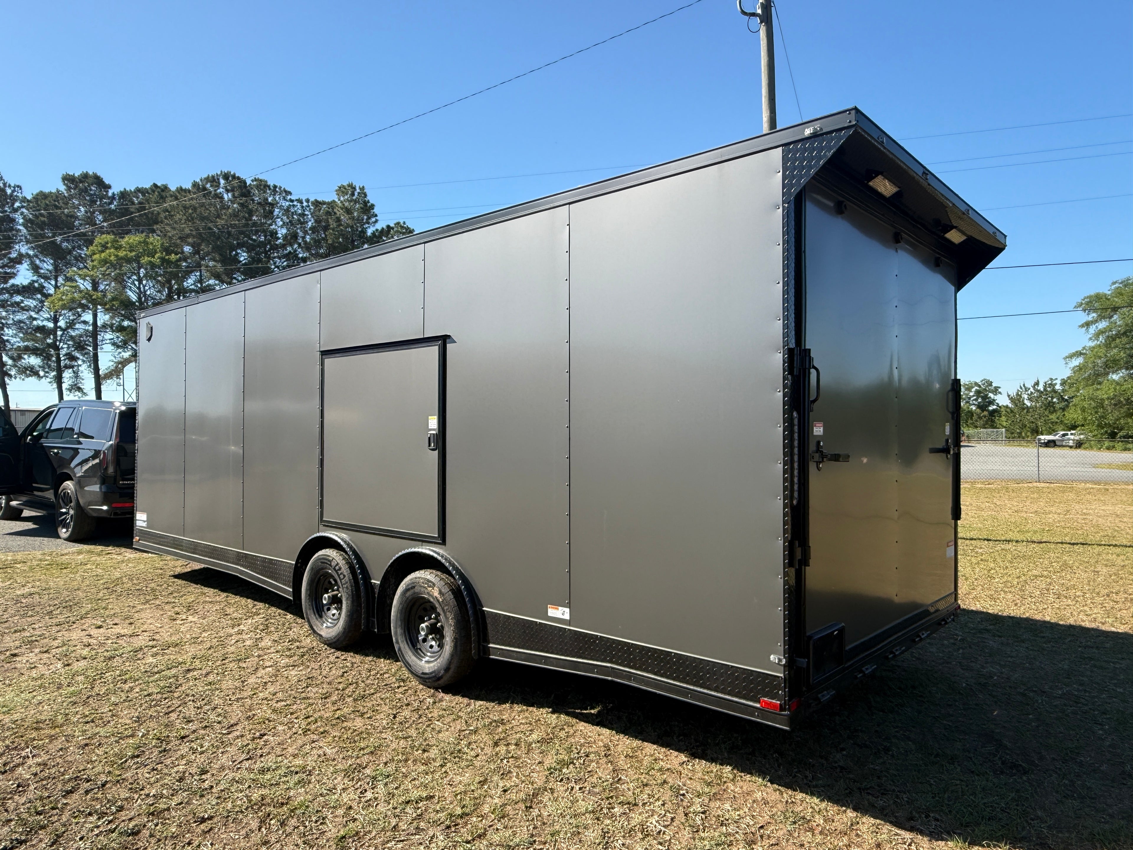 8.5X24TA Charcoal Standard Car Hauler Trailer