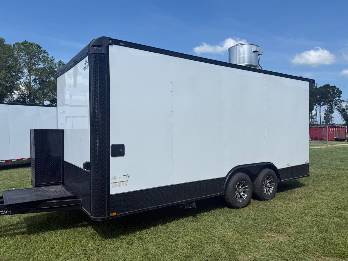 8.5x18 Mobile Food & Concession Trailer White — image 24 of 24