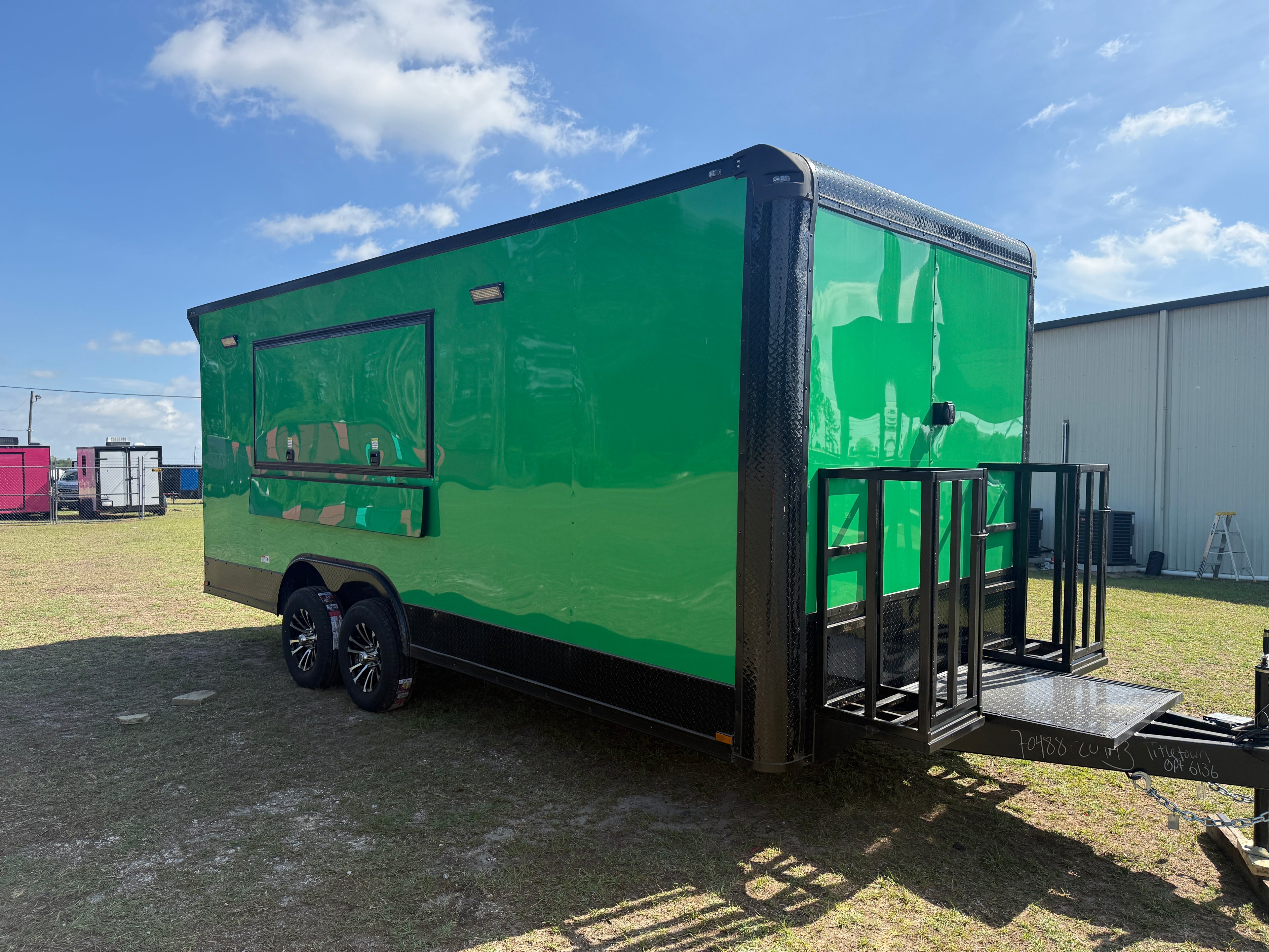 8.5X20TA3 Green Concession Trailer