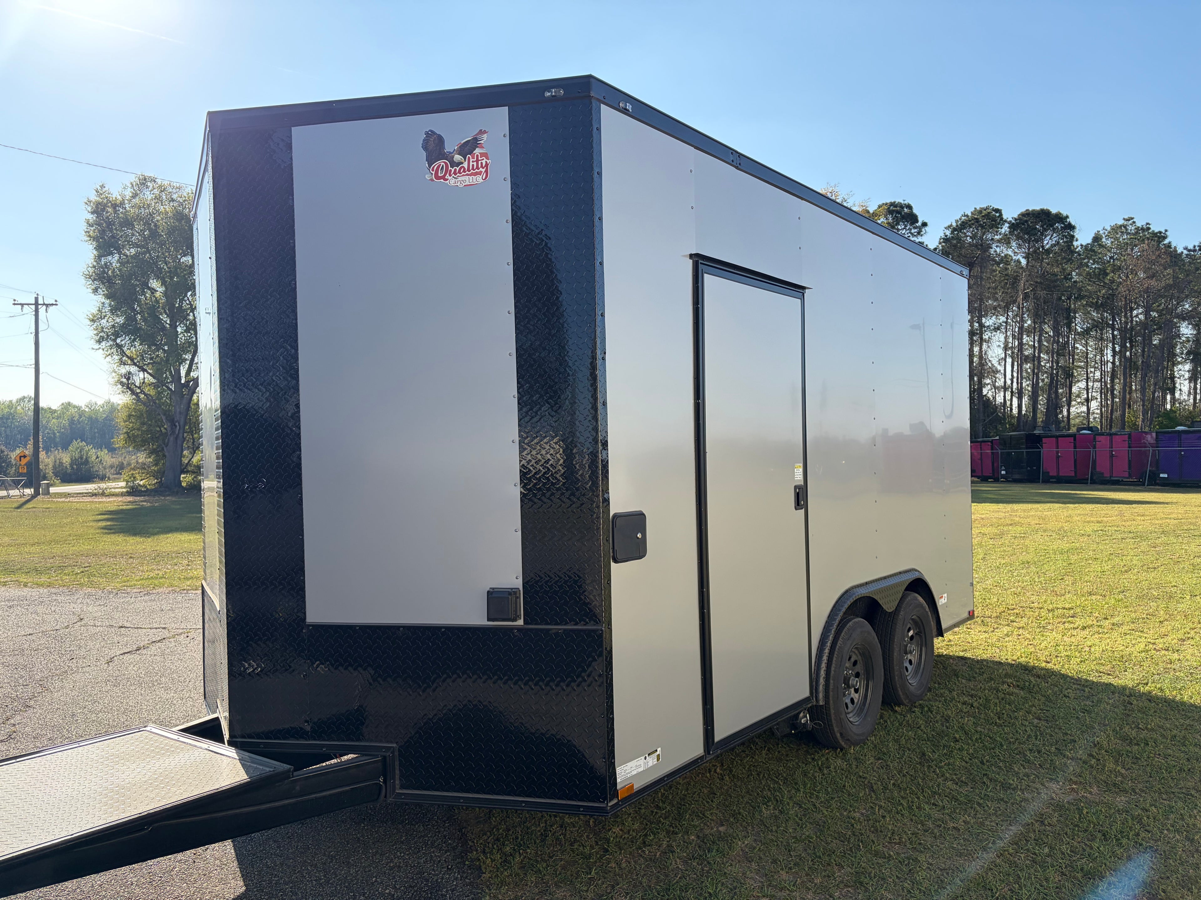 8.5X14TA Silver Concession Trailer