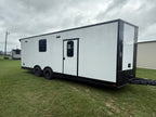 8.5X24TA White Race Ready Trailer