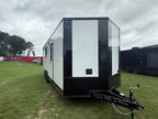8.5X24TA White Race Ready Trailer