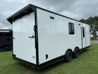 8.5X24TA White Race Ready Trailer