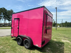 7X12TA Pink Beverage Trailer | Dirty Soda Trailer