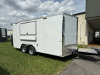8.5X16TA White Concession Trailer