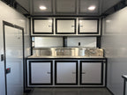 8.5X20TA Blue Concession Gullwing Porch Trailer