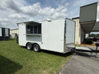 8.5X16TA White Concession Trailer