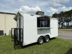 8.5X16TA White Concession Trailer