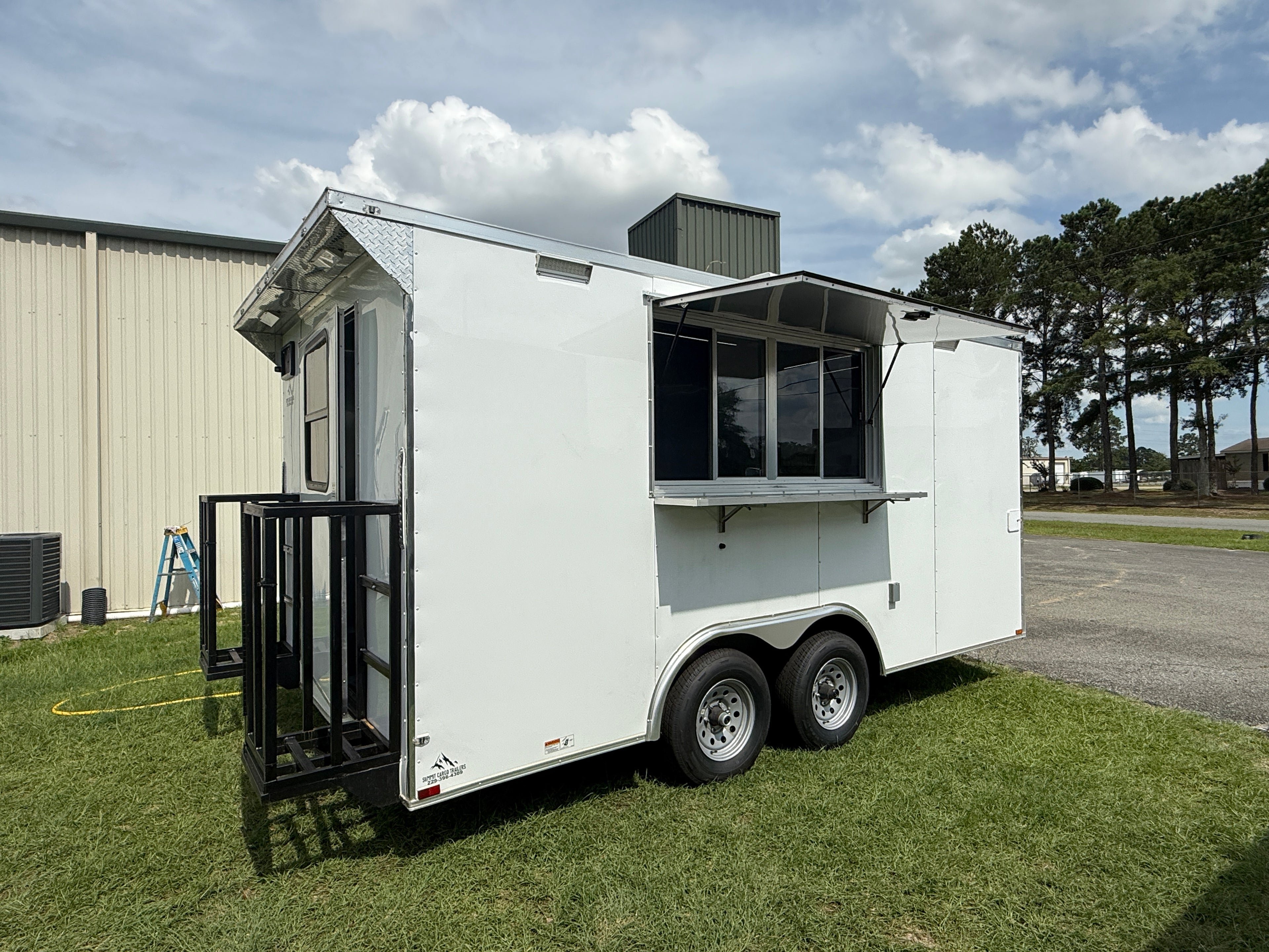 8.5X16TA White Concession Trailer