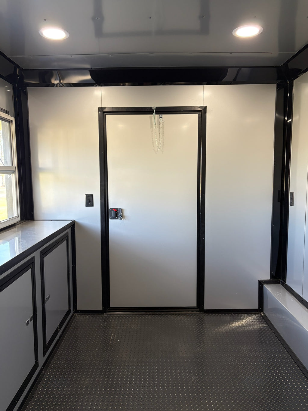 8.5X20TA Blue Concession Gullwing Porch Trailer