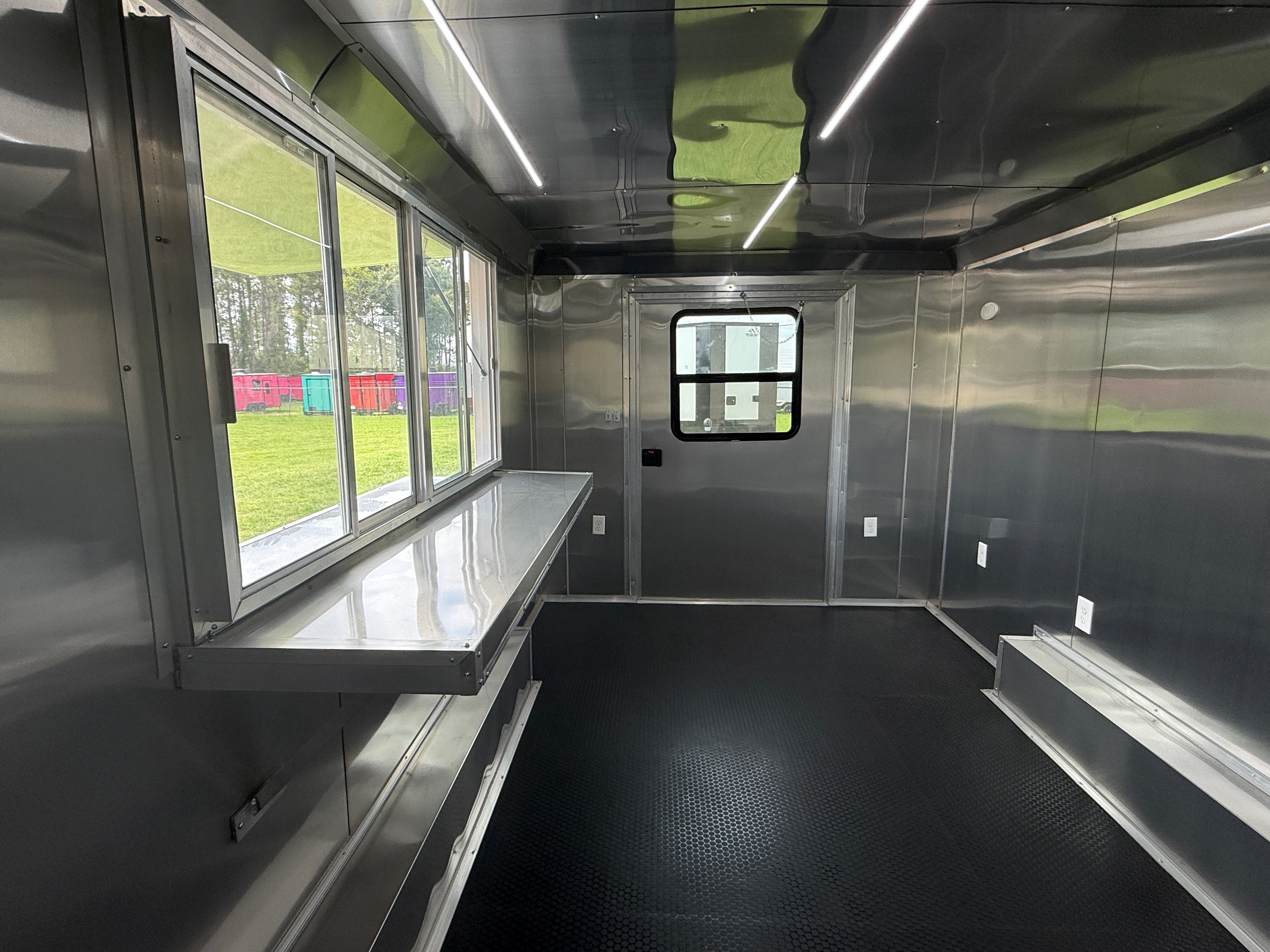 8.5X16TA White Concession Trailer